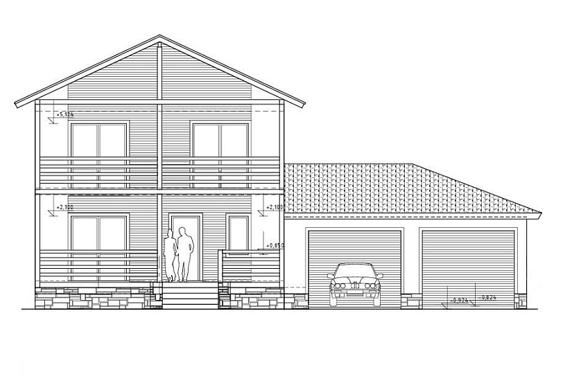 Жилой дом с гаражом