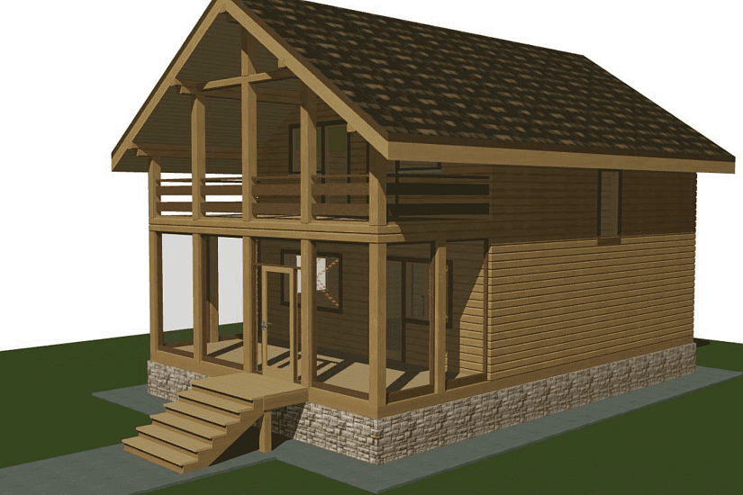 Дом-брус200х150мм-11000х70000мм-1,5эт-АР Дом-брус200х150мм-11000х70000мм-1,5эт-АР