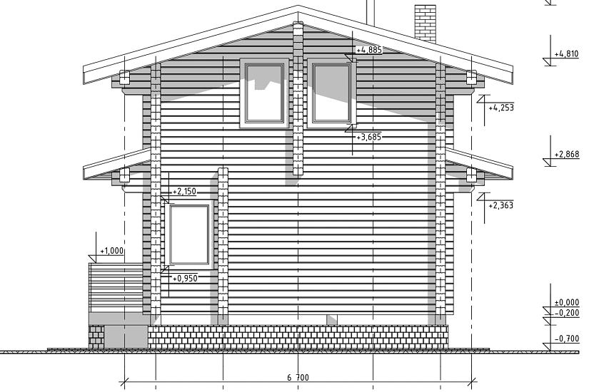 Дом-брус190х140-10190х5500мм-1,5эт-АР