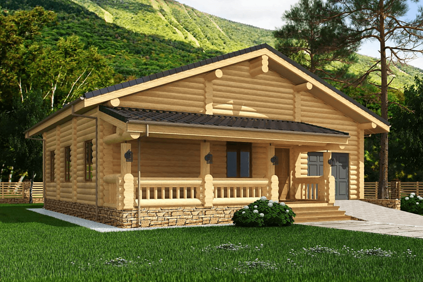 Дом-бревно250мм-11400ммх9400мм-1эт-АР