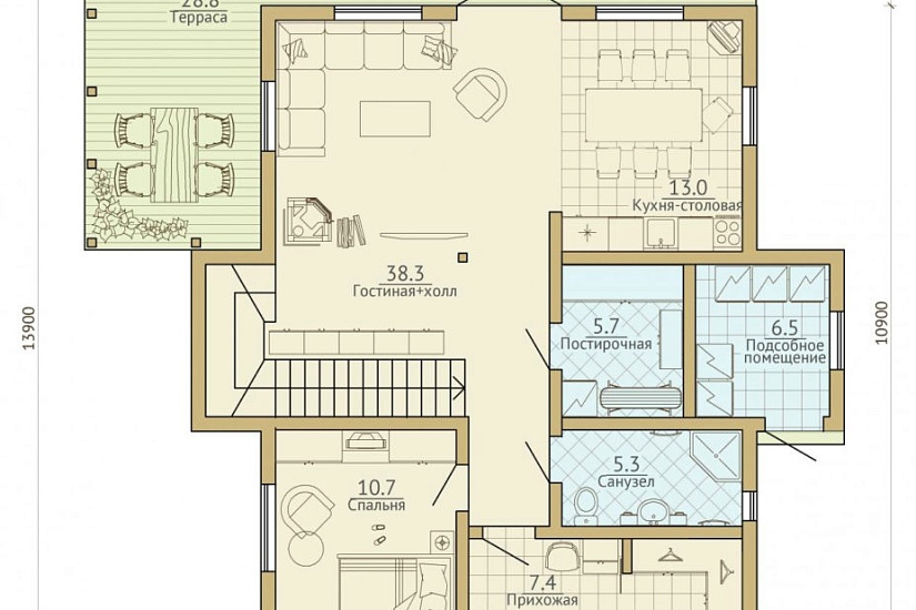 Дом ГБ 199,6 кв.м