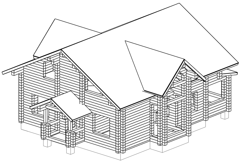 Дом 10,6х13-1,5эт- брус-РД