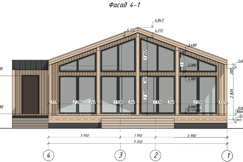 Дом-панельно-каркасный-1этаж-9850х16140-АР