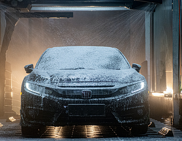 Фундамент из винтовых свай под автомойку