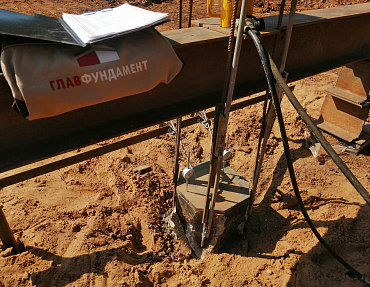 Испытания забивных свай для опоры фундамента ВЛ