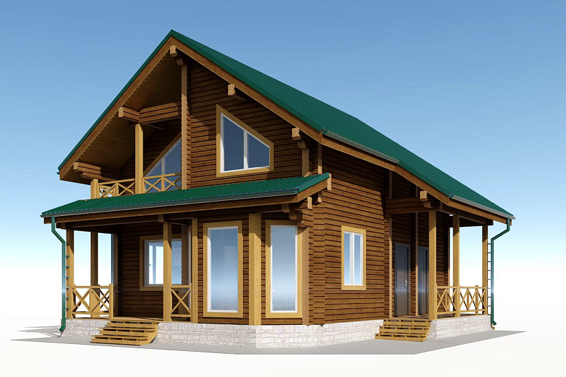 Дом-брус190х140мм-9000х10000мм-АР