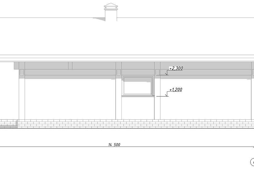Дом-каркас(фахверк)-брус 150х150мм+12000х14500мм-1эт-АР Дом-каркас(фахверк)-брус 150х150мм+12000х14500мм-1эт-АР