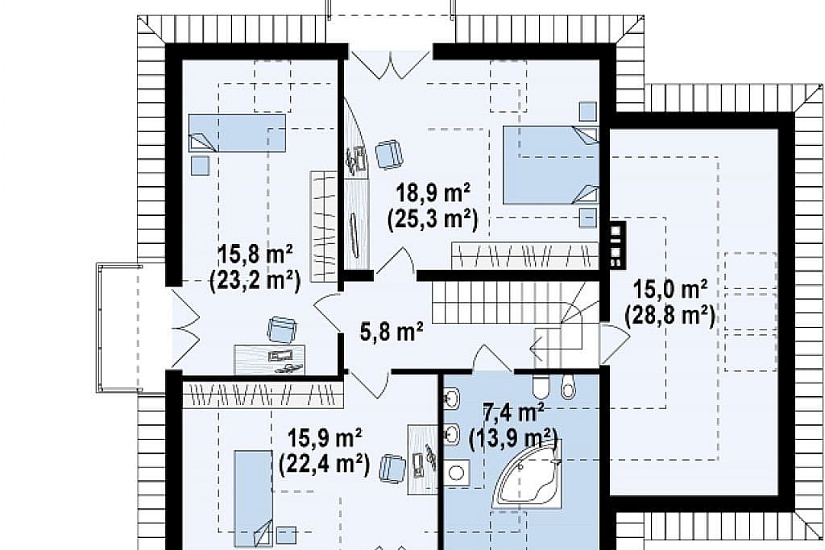 ДОМ ИЗ ГАЗОБЕТОНА ГД-189