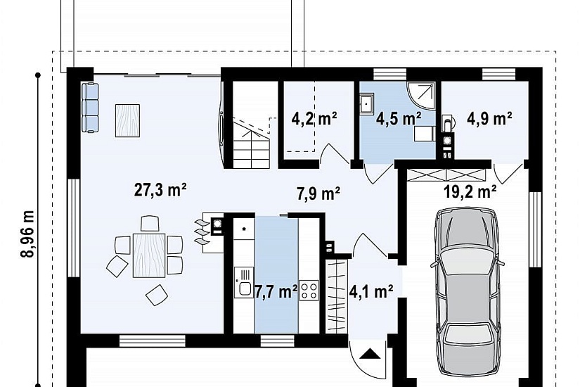 ДОМ ИЗ ГАЗОБЕТОНА ГД-117б