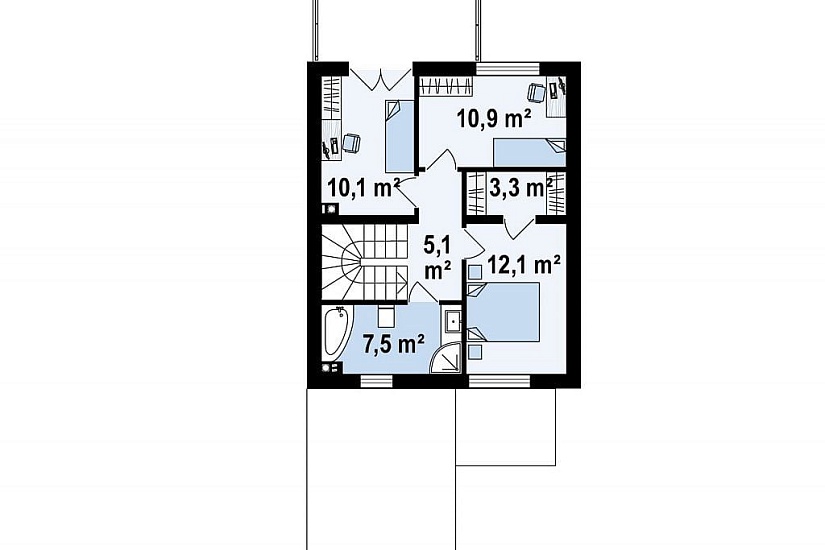 ДОМ ИЗ ГАЗОБЕТОНА ГД-123б