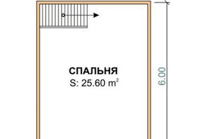 Каркасный дом 6х6 К1П14