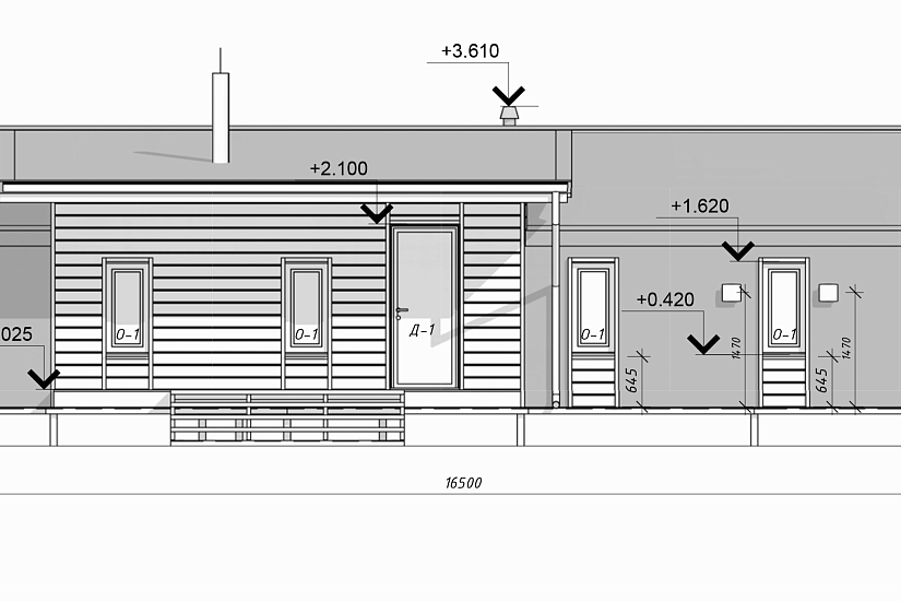 Дом-каркас200мм-10785х16500мм-1эт-АР