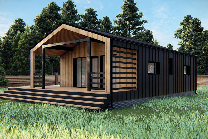 Дом-каркас200мм-12070х9150мм-1эт-АР