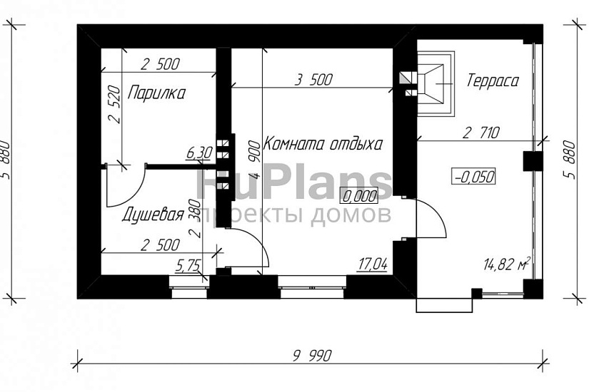 Проект бани 30м² Проект бани 30м²