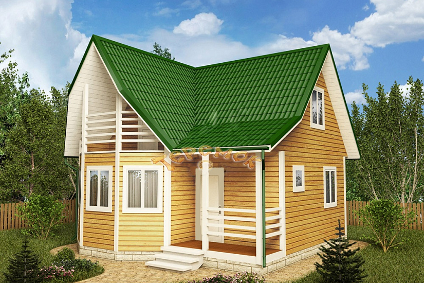 Дом 7х7 с эркером 1