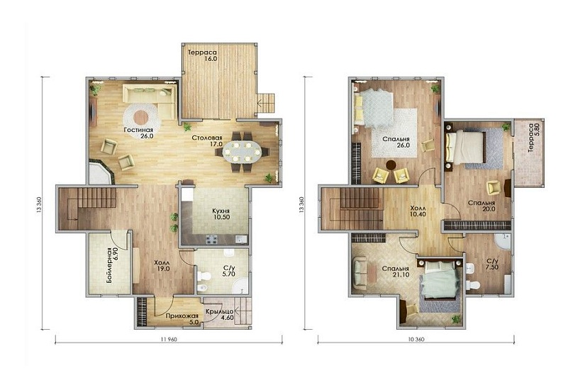 Каркасный дом КД-202