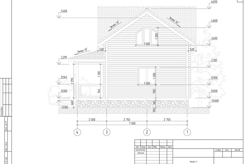 Индивидуальный жилой дом из профилированного бруса