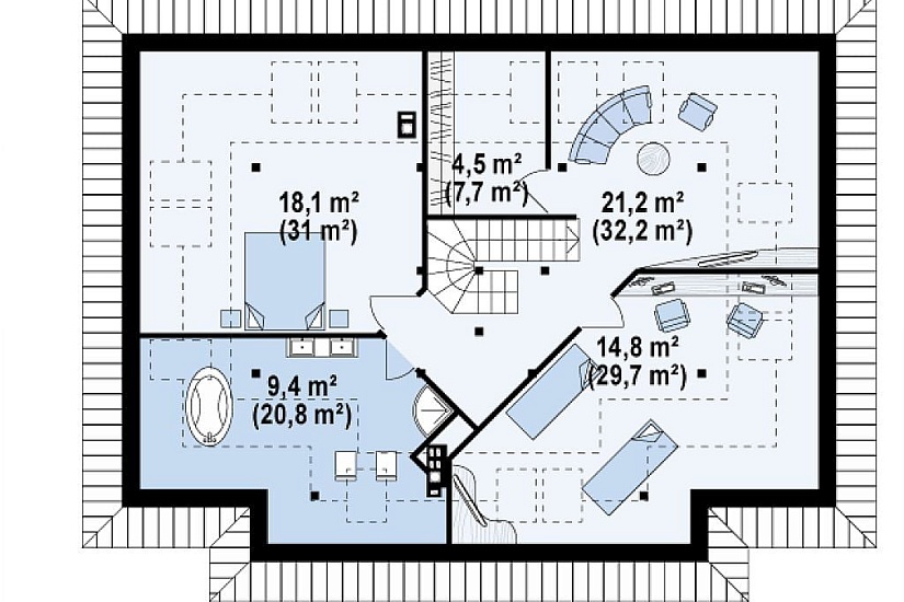 ДОМ ИЗ ГАЗОБЕТОНА ГД-178б