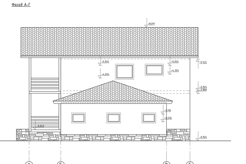 Дом с гаражом 12х16-2эт- СИП-АР