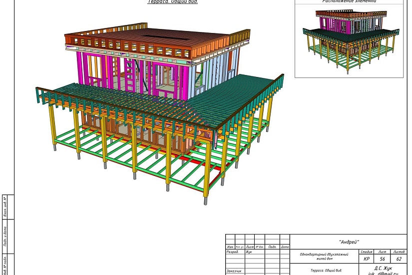 жилой дом каркас