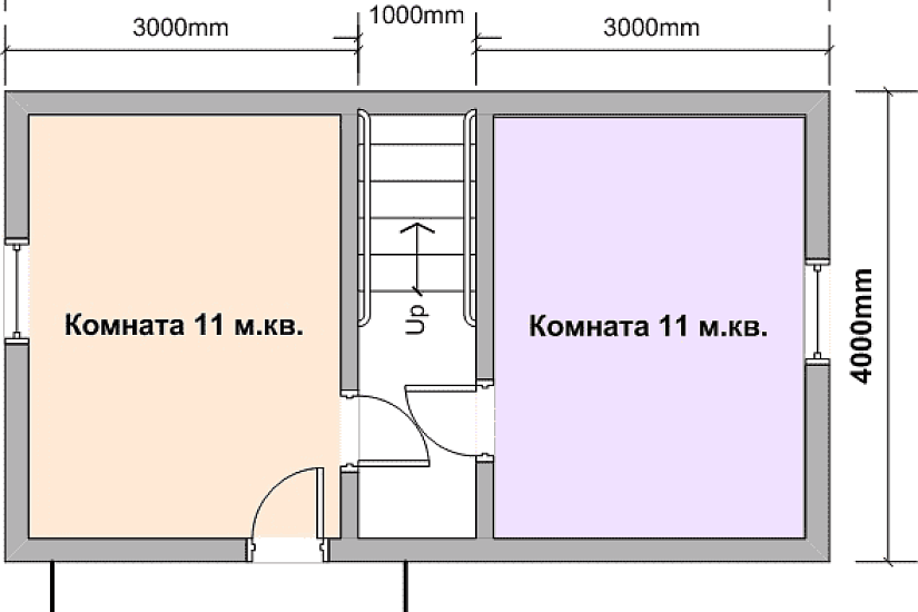 Дом 7х7 с эркером