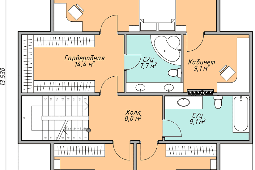 Каркасный дом КД-243