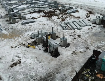 Испытания грунтов сваями при действии статической выдергивающей нагрузки на Усть-Тегусском месторождении