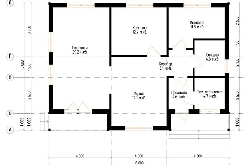 Брусовой дом №11
