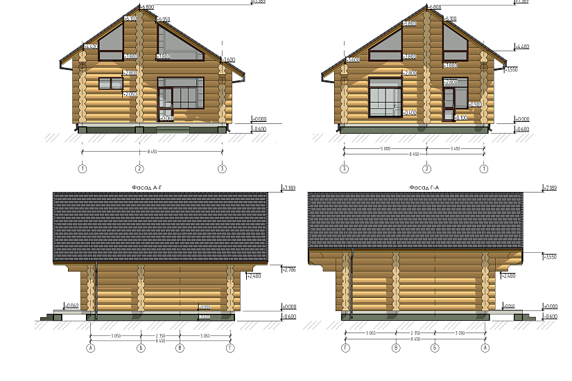Дом-бревно-450мм-8450х8450-ЭП