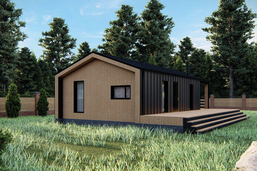 Дом-каркас200мм-12070х9150мм-1эт-АР