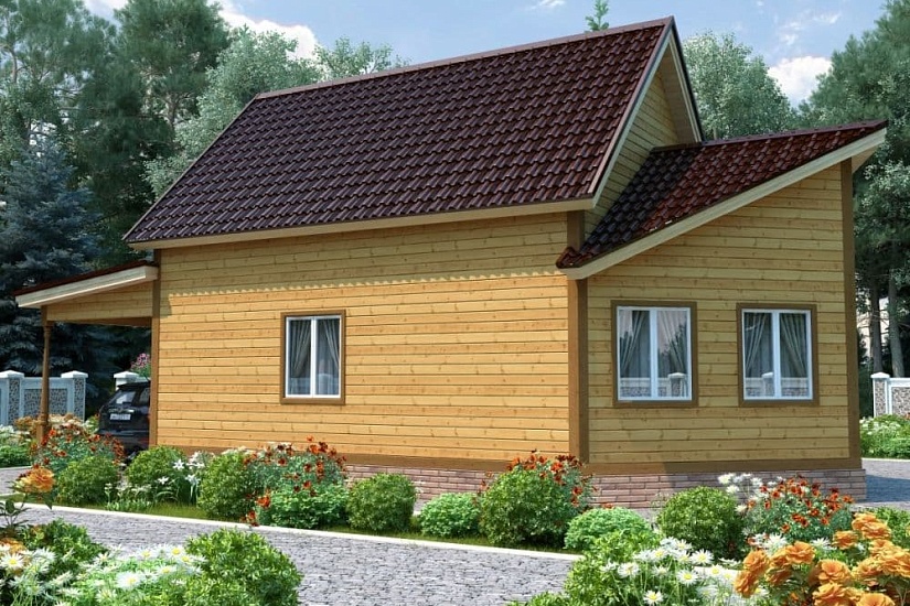 ДОМ ИЗ БРУСА ДБр-133