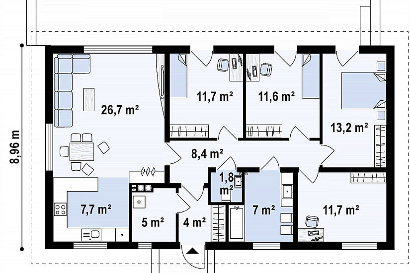ДОМ ИЗ ГАЗОБЕТОНА ГД-109а