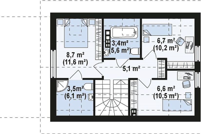 ДОМ ИЗ ГАЗОБЕТОНА ГД-106