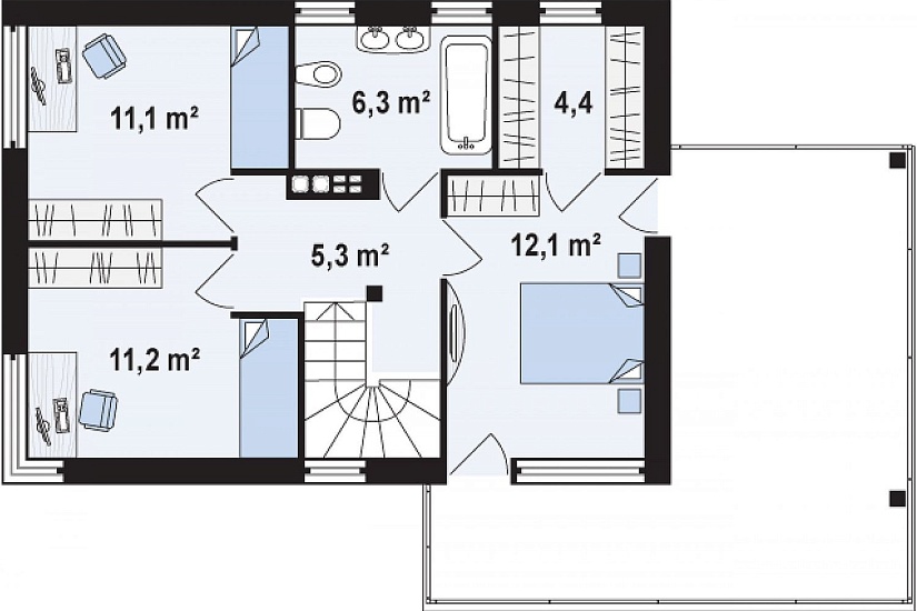 Проект дома Саваж
