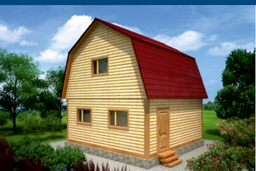 Каркасный дом 6х6 К1П12