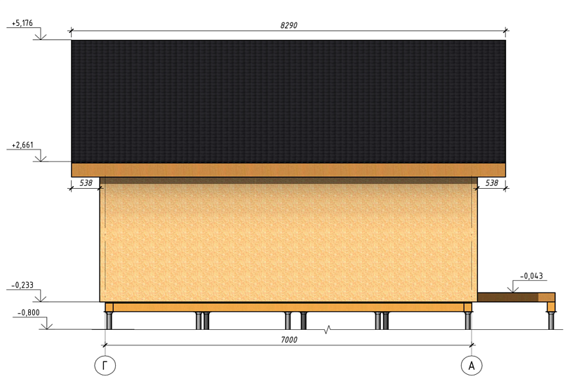 Дом-каркасный-1этаж-7000х10000-АР