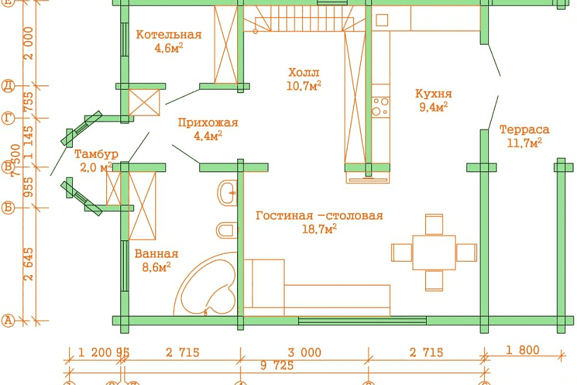 Проект дома "АВРИКА"