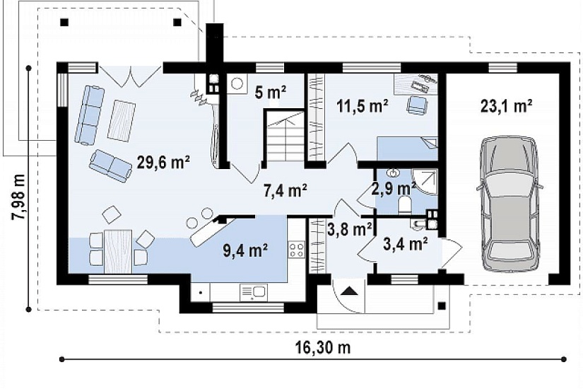 ДОМ ИЗ ГАЗОБЕТОНА ГД-150в