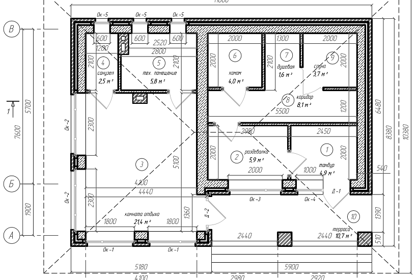 Баня-керам.блоки300мм-10000х7600мм-1эт.-АР Баня-керам.блоки300мм-10000х7600мм-1эт.-АР