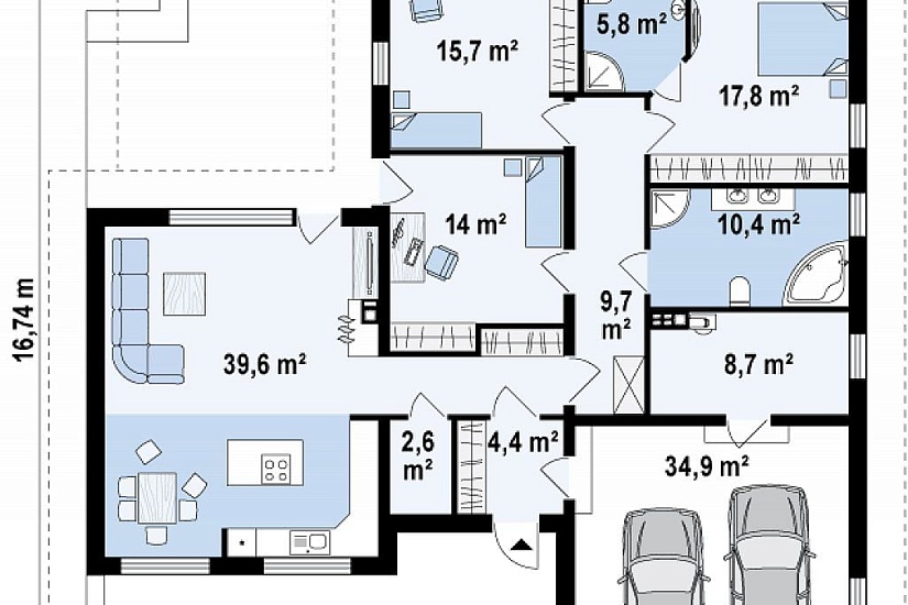 ДОМ ИЗ ГАЗОБЕТОНА ГД-164в