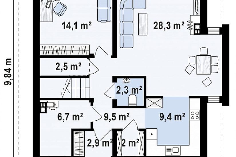 ДОМ ИЗ ГАЗОБЕТОНА ГД-116