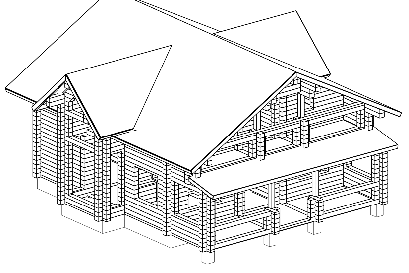 Дом 10,6х13-1,5эт- брус-РД