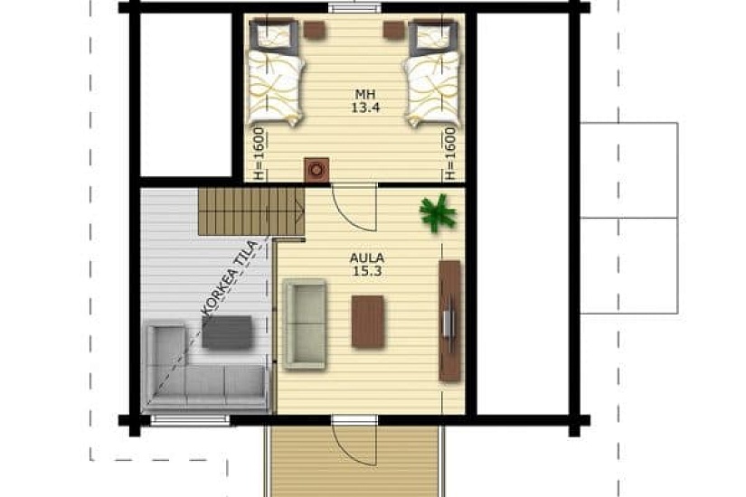 Дом из бруса Кандры куль 95s