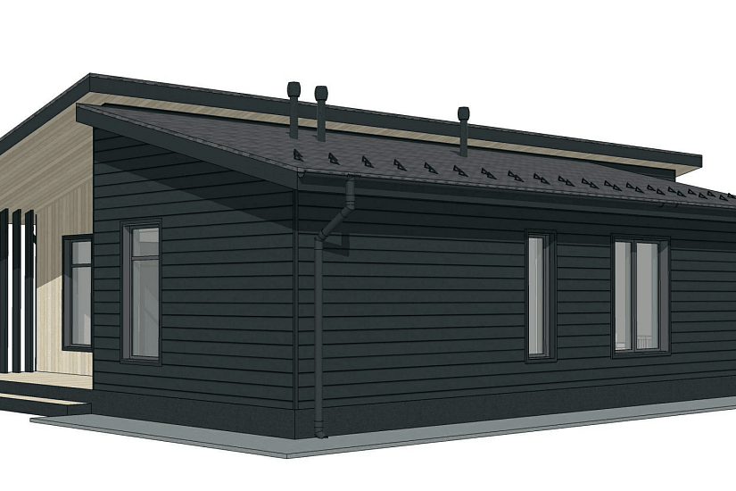 Дом-каркас200мм-8400х14500мм-1эт-АР