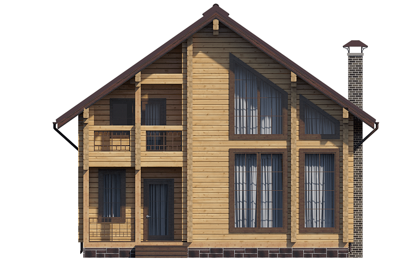 Дом-брус206х206мм-10500х10000мм-1,5эт.-АР-КР