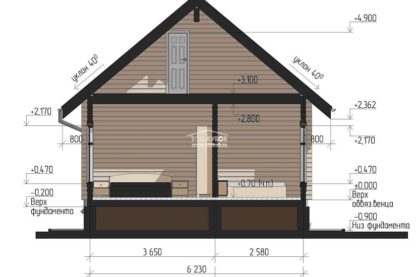 Дачный дом 2239