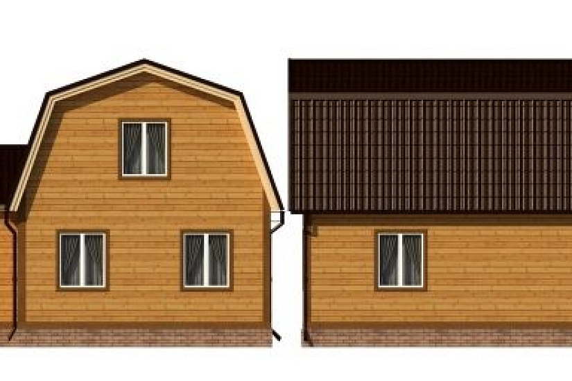 ДОМ ИЗ БРУСА ДБр-90в