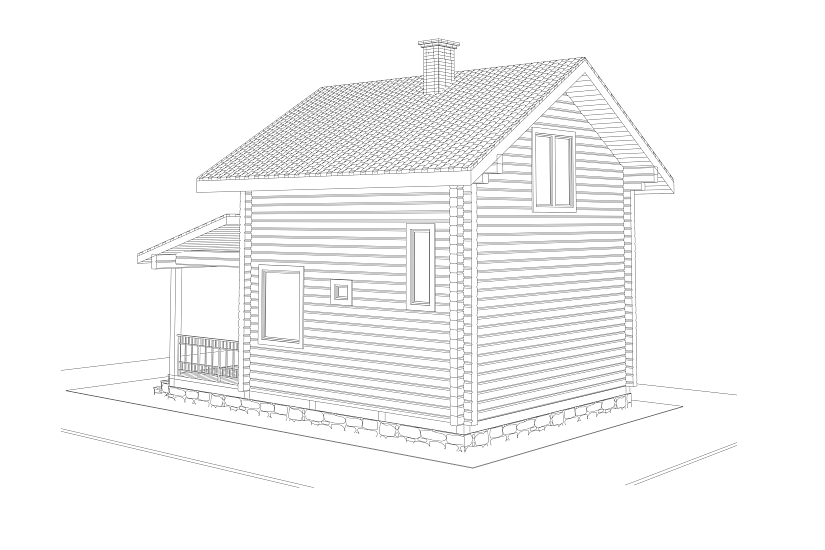 Дом-профбрус166х160-1,5эт-8000х5500-КД-РП Дом-профбрус166х160-1,5эт-8000х5500-КД-РП