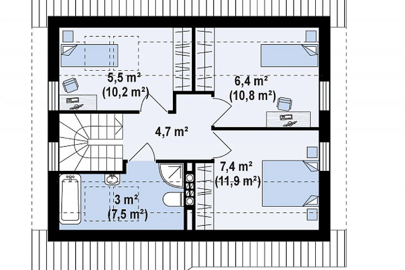 Каркасный дом КД-92-1