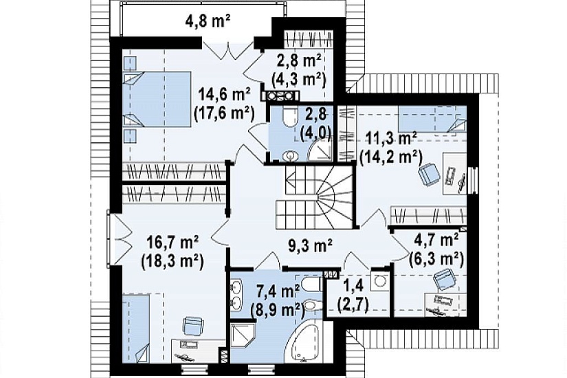 ДОМ ИЗ ГАЗОБЕТОНА ГД-162